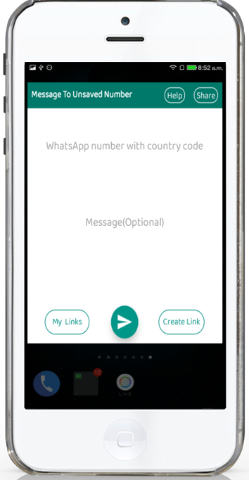 Whatsapp to unsved number